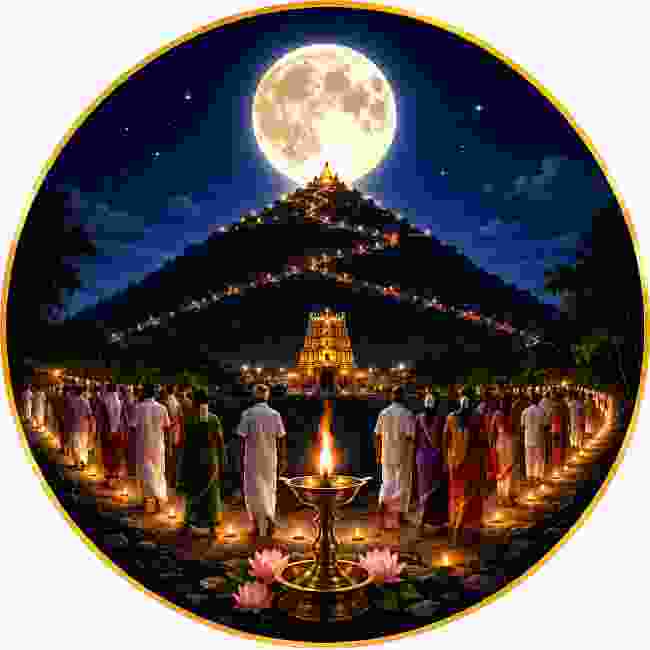 ஆவணி அவிட்டம், பௌர்ணமி கிரிவலம்